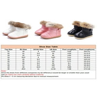 Eloshman Girls Boots Vodootporne vanjske topline plišane zimske cipele ružičaste 10