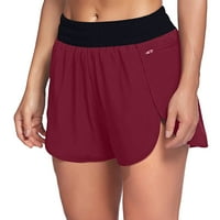 DMQupv Spande Shorts s džepovima Žene Žene trčanje kratke hlače Elastične visoke struk joge kratke hlače