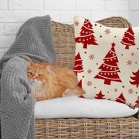 Set srebnog božićnog snježnih pahulja ukrašeni jastučni jastuk pokriva obiteljsku kauč kvadrat - stil: stil3;