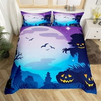 Halloween Duvet Cover Horror Pumpkin Later Posteljina Poliester Crazy Scary Konfter Cover Conter King