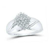 Jewels 10kt Bijelo zlato Žene Okrugli dijamantski prsten CTTW veličine 8.5