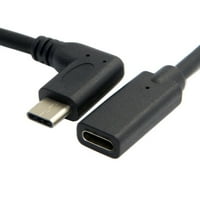 Stepen pravi ugao USB 3. Tip C muški do ženskog proširenja podataka USB-C kabel