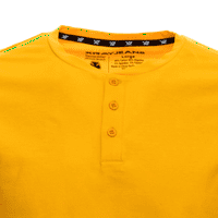 Ray Muška mekani pamučni kratki rukav čvrsta boja Slim Fit Henley majica, modni casual tee za muškarce