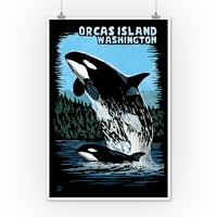 Orcas Island, Washington, Orca i Calf ogrebotina