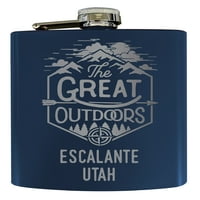 Escalante Utah laserski graved Istražite otvoreni suvenir oz nehrđajući čelik ozljeznica