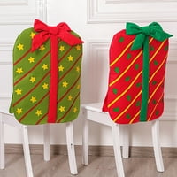Božićna ukras prugasta poklon torba za poklon stolica za povratak Božićni hotelski restoran Početna