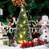 Stolno božićno drvce sa LED vješanjem svjetla Desktop Mini Xmas Dekoracija stabla