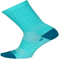Sockguy Aqua Stripes SG čarape, Aqua, Veliki X-veliki