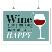 Benjamin Franklin Citat, vino je dokaz