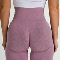 Gubotare joga hlače visoke struke joga hlače sa džepovima, trening trbušnjaka, trčanje joge gamaše za žene, lubeno crvene s