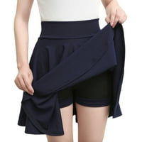 Shomport High Skirt za struk za žene Ljetne nagle za golf Athletic Skorts suknje s kratkim hlačama koje