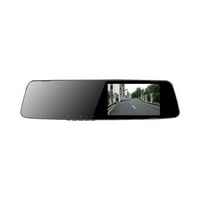 Retračna kopija kamere vozila, HD1080P Smart fotoaparat retrovizor za automobile i kamione, prednje stražnje pogled dvostruke kamere, noćni vid, pomoć za parkiranje Ogledalo Dash Crna crna