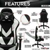 Buyweek Techni Sport TS- Office-PC Gaming Chai, Bijela