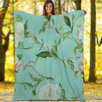 Bacanje pokrivača cvijeće ultra mekano pokrivač izdržljiv krevet kauč pokrivač ugodno toplom pokrivaču
