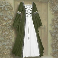 Ženske haljine Vintage keltska duljina poda renesanse Gothic Boho haljina