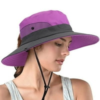 Bazyrey Wide Wided Sunčani šešir za muškarce i žene - muške kašike kape sa UV zaštitom za planinarenje. Sun Hat Women upf 50 +, ljubičasta, kupuju 3