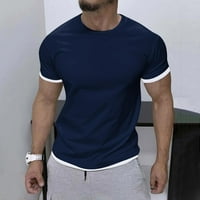 Odeerbi Muška majica sa punim bojama Casual Sports Fitness Top kratkih rukava Okrugla majica za okrugli
