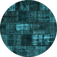 Ahgly Company u zatvorenom okruglom patchwork svijetloplavim prostircima prijelaznih područja, 6 'okruglica