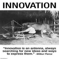 Inovacija je antena, uvijek tražite nove ideje i načine za izražavanje. Wilbur Pierce Poster Print Wilbur