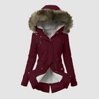 Ženska poslovna casual jakna od kože na otvorene za žene žene dnevno plus veličina zimski kaput rever