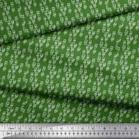 Soimoi zelena viskoza šifon tkanina trokuta geometrijsko tiskano tkaninsko dvorište široko