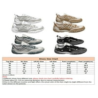 Bellella Muns Treneri Radne tenisice čipke ubrzave casual cipele protiv klizanja stanovi na otvorenom sportski šetnja cipelama crna 8