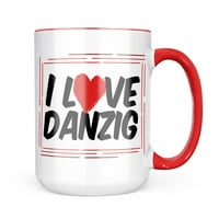 Neonblond I Love Danzig krig poklon za ljubitelje čaja za kafu