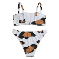 Ženski bikini kupaći komisioni modni split kupaći kostim krava print plaža Bikini odijelo kupalište