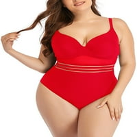 Ritualay dame kupaći odijela plus veličine Jedno kupaće kostim push-up kupaći kostimi od pune boje žene