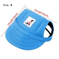 Guvpev pas bejzbol kapa na otvorenom PET Sunčani šešir ljetni platneni vizir - plavi m
