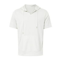 Smiješne majice za muškarce Pulover Sportski casual s kapuljačom s kapuljačom labav majica s kratkim