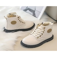 Harsuny Children plijeni Princess Winter Boot čipke gore čizme za gležnjeve Dnevna udobnost Lagane šetnje