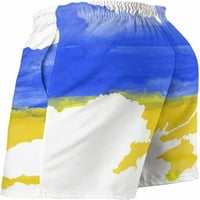 Muške uk-raine-wagt-map-atlor-akvarelne kratke hlače s mrežnim dijelovima s mrežnim oblogom kupaći kostimi