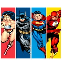 Justice League Four Superheroys Dečačka dečačka majica - 4T-4T