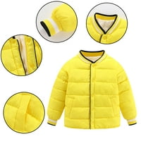 ESAIERR 3-14Y TEEN Kids Puffer Down pamučne jakne Otiska odjeća za bebe V-izrez prema dolje kaputa podstavljena jakna za dječake
