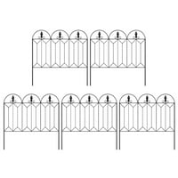Sklopive vrtne ograde, 17.7 - 45. 10ft ukrasna metalna ograda od rust otporna na vanjsku sklopiva pejzaž