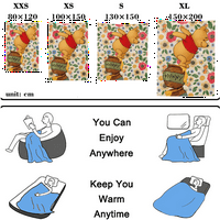 Winnie The Pooh pokrivač Modni dizajn Super Mekani atraktivan dizajn kauč za žene i muškarce za zatvoreni