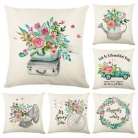 Papaba jastuk, jastuk, preklopni poklopac koji se može ukloniti flor cvjetni otisnuti jastučni jastučić