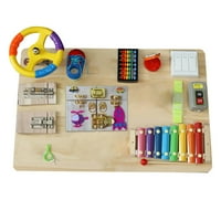 Montessori Child zauzet zauzeto DIY dijelove zasune i vrata Edukativne igračke prijenosne pansion za prijenosni akti za djevojke dječačke stil b