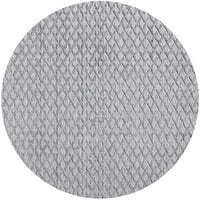 Ahgly Company u zatvorenom krugu u sredini stoljeća Moderna platinasto srebrno sivo orijentalne prostirke, 6 'runda
