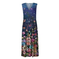 Apepal Ljetna haljina Ženska haljina Maxi haljina Ležerna haljina haljina Line haljina cvjetna modna