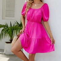 Ležerne ljetne haljine za žene Ženske haljine haljine haljina haljina vruće ružičaste s