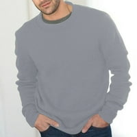 Dugi pulover džemperi za muškarce Dugi pulover Dukseri Dressy siva 3xl