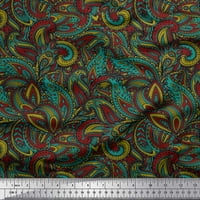 Soimoi pamučna ducka tkanina umjetnička paisley ispis tkanina od dvorišta široka