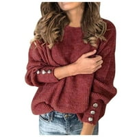 Ženski vrhovi Plus size Košulje za čišćenje Ženska kornjača pleteni džemper duks dugih rukava elegantni povremeni vrhovi na prodaju