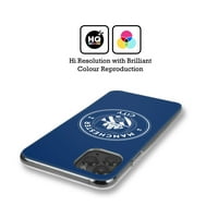 Dizajni za glavu službeno licencirani Manchester City Man City FC Badge Obsidian White Outline Soft Gel Case kompatibilan sa Apple iPhone Pro