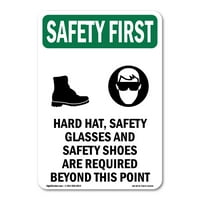 Sigurnost Prvi znak - Hard Hat Sigurnosne naočale sa simbolom