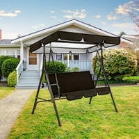 DANBOOK VRT SWING CANOPY Zamjenski otporan na suze lako fiksne poklopce sjedala za dvorišni vrt vrtna paluba balkon crvena 190t 195 * 125 *