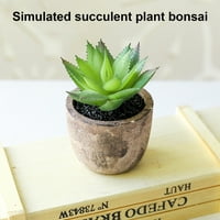Umjetna biljka simulirana je jednostavna za njegu PVC mini sortiranog zelenog lažnog sočnog lažnog pitte