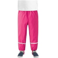 Duge hlače za ženske dječje tanke vodootporne vjetroottne i prozračne hlače za kišu vruće ružičaste